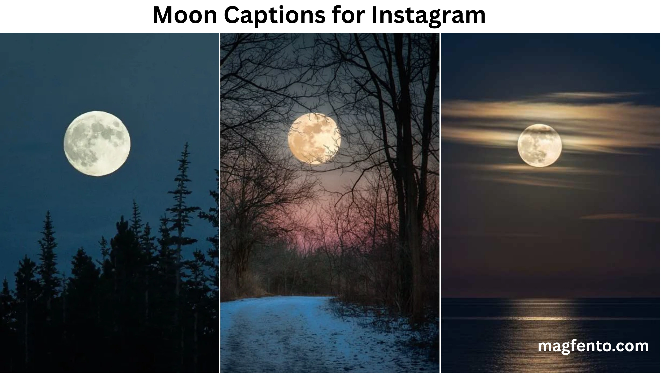 Moon Captions for Instagram