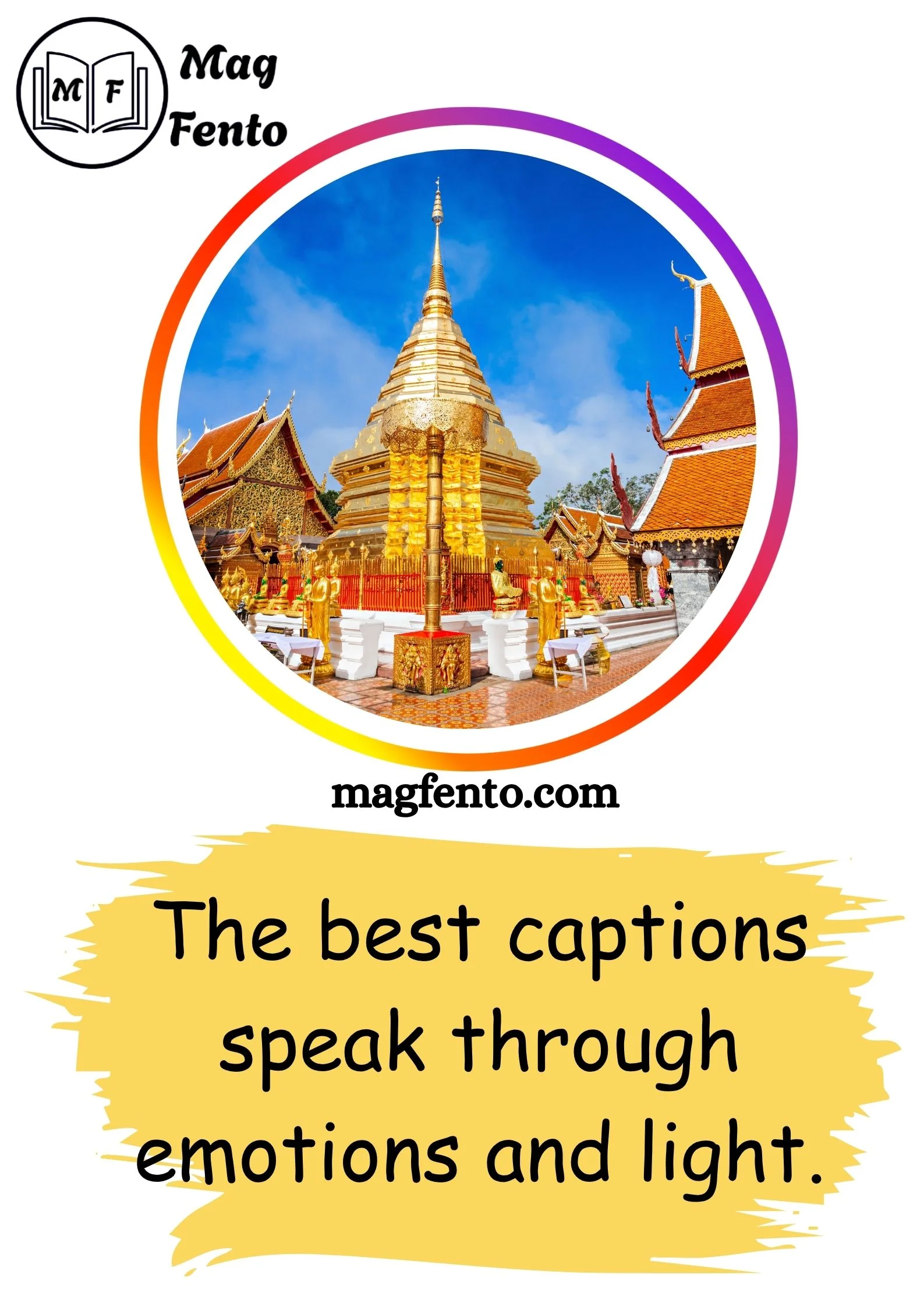 Temple captions for Instagram