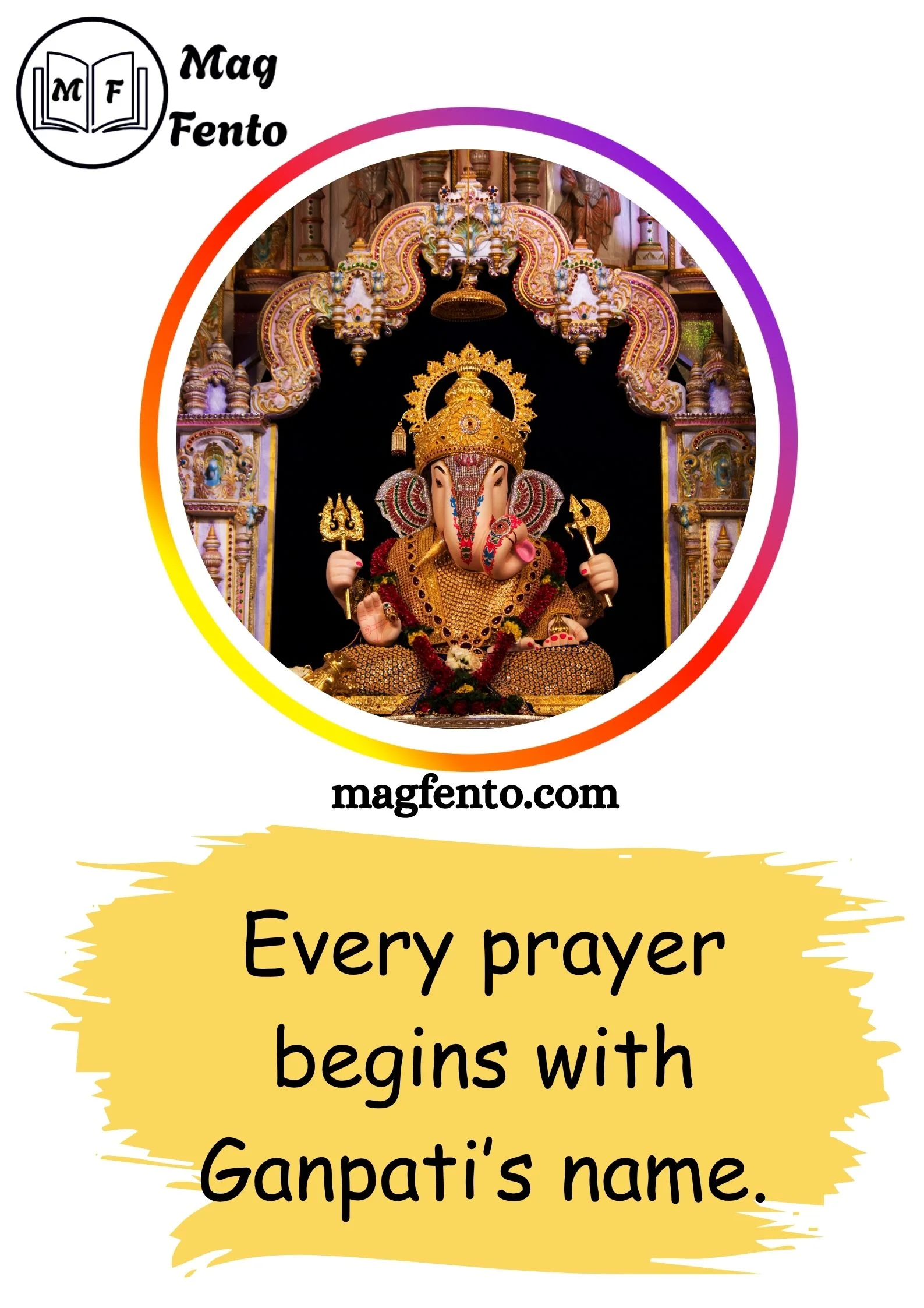 Top Ganpati Bappa Captions for Instagram