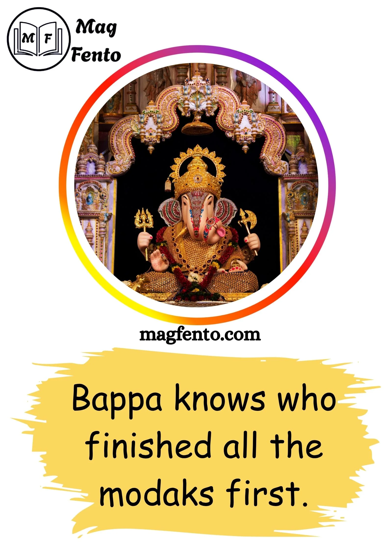 Top Ganpati Bappa Captions for Instagram
