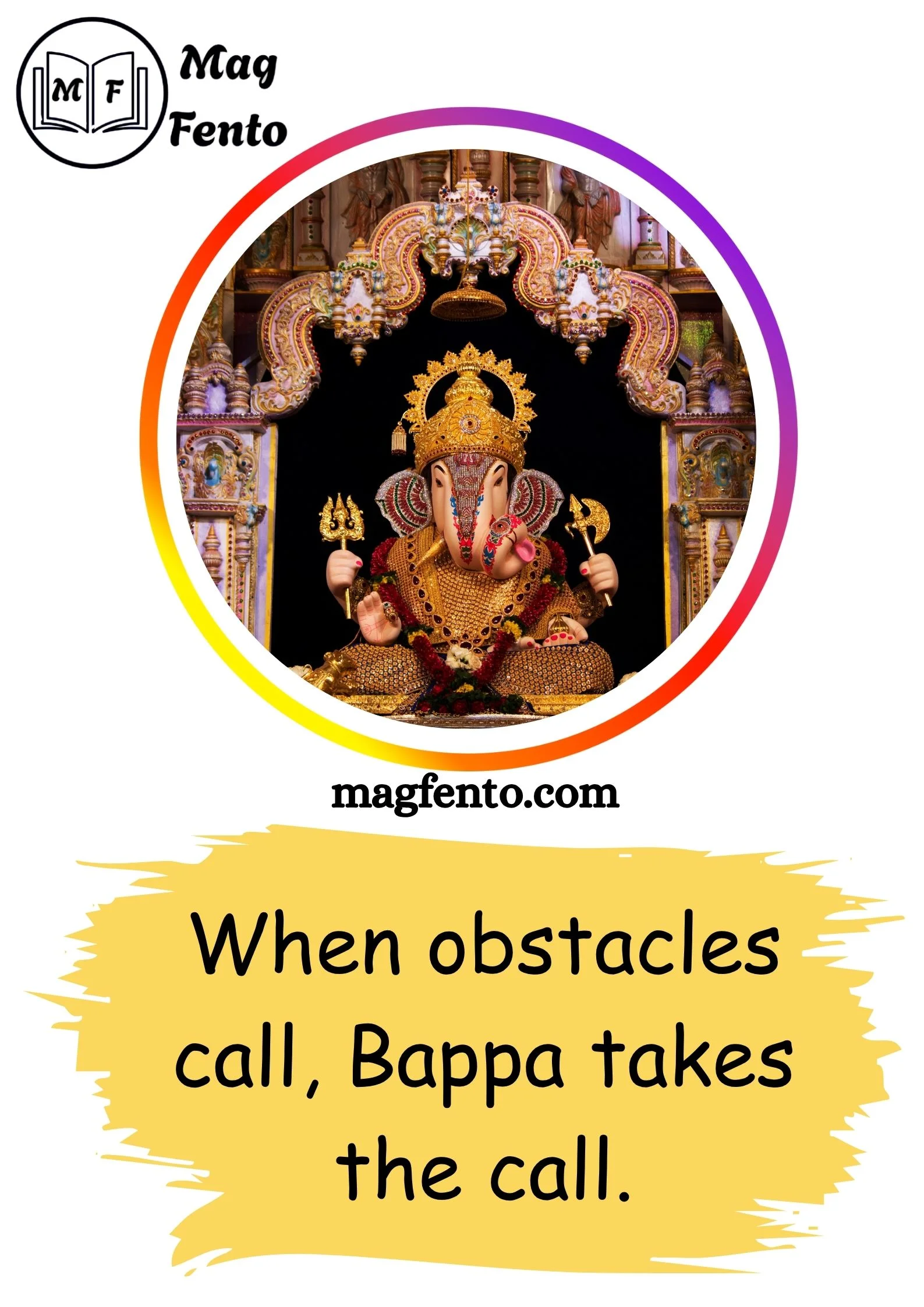 Top Ganpati Bappa Captions for Instagram