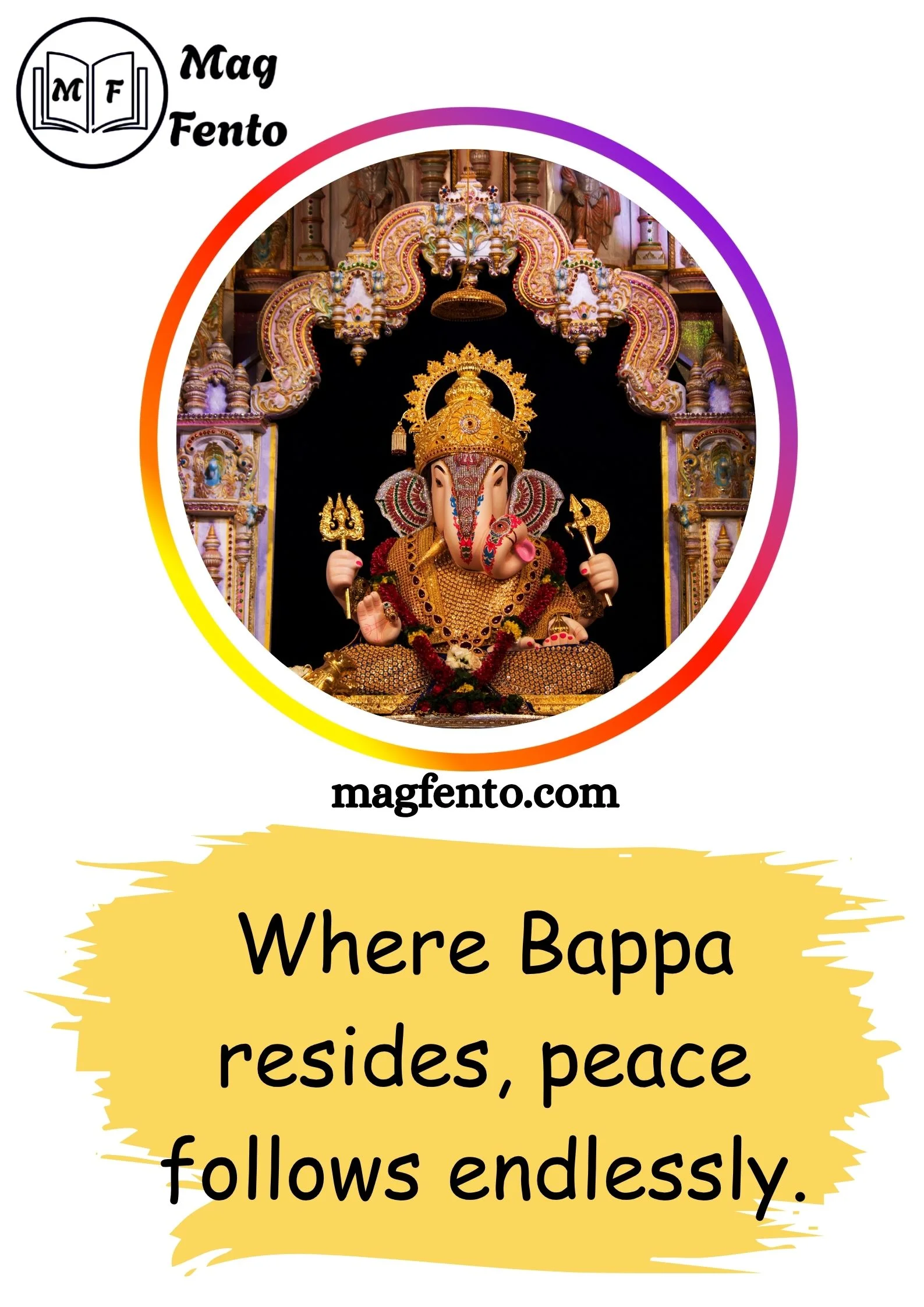 Top Ganpati Bappa Captions for Instagram