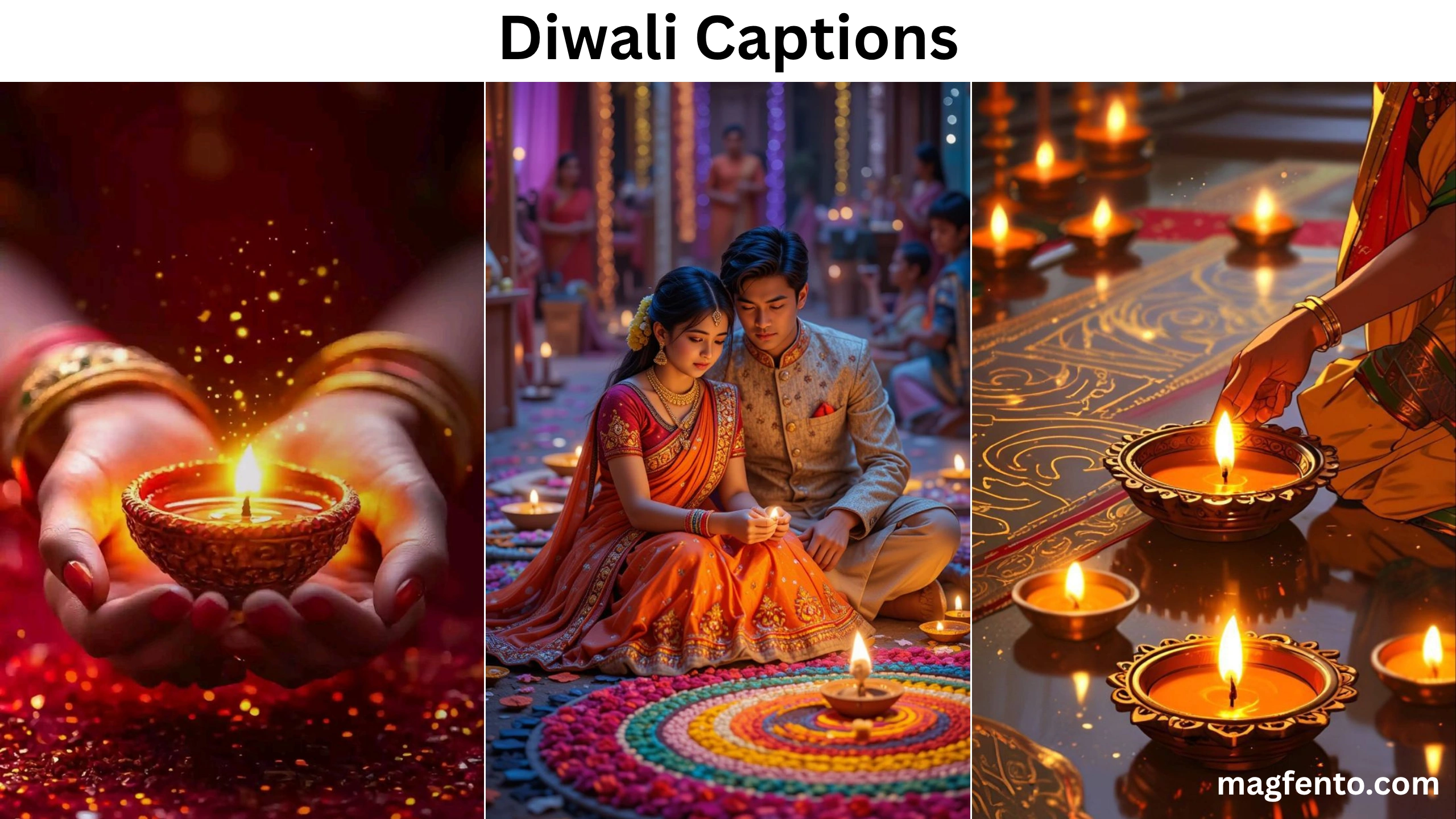 diwali captions