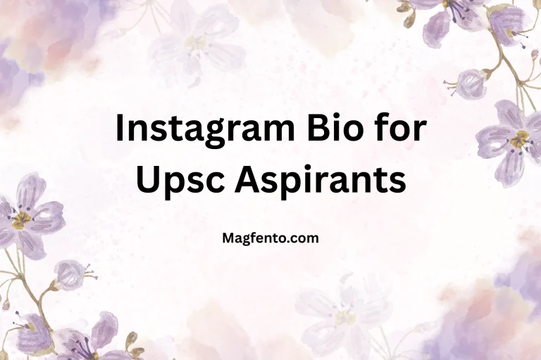 Instagram Bio for Upsc Aspirants