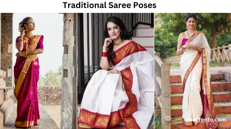 traditional saree poses