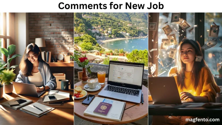 comments for new job