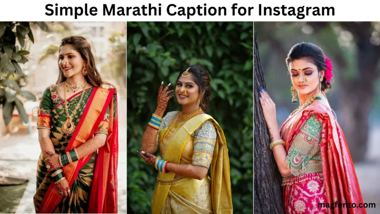 simple marathi caption for Instagram