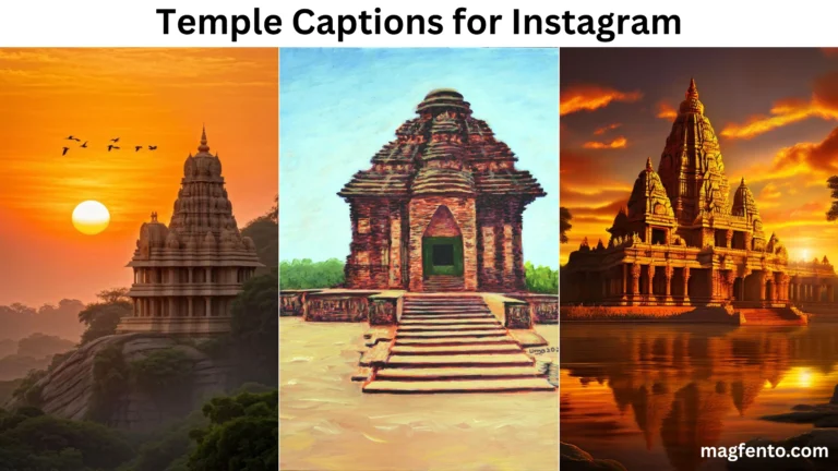 temple captions for Instagram