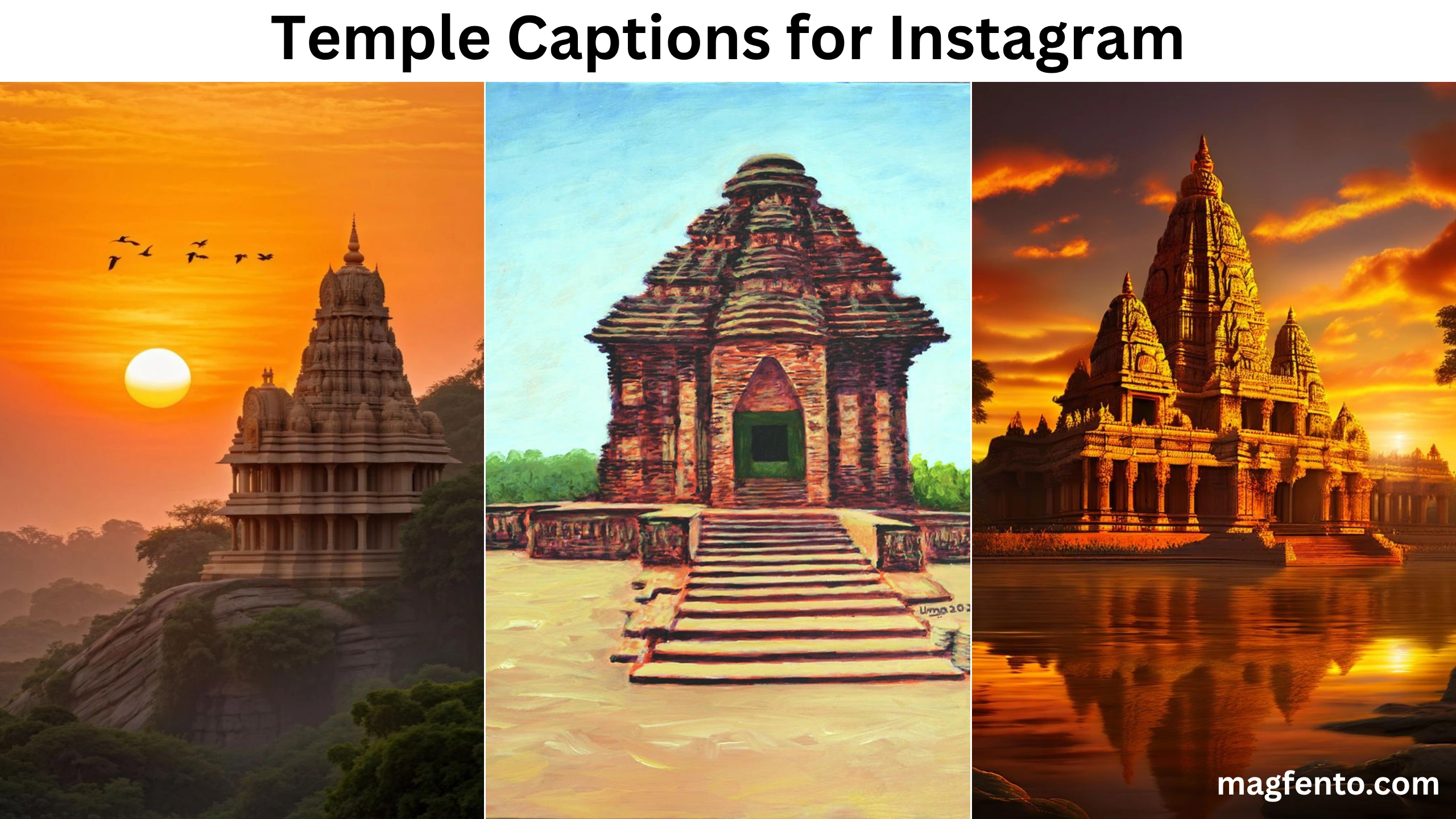 temple captions for Instagram