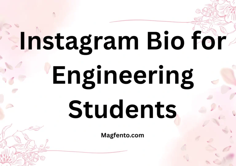 instagram bio for engineering students