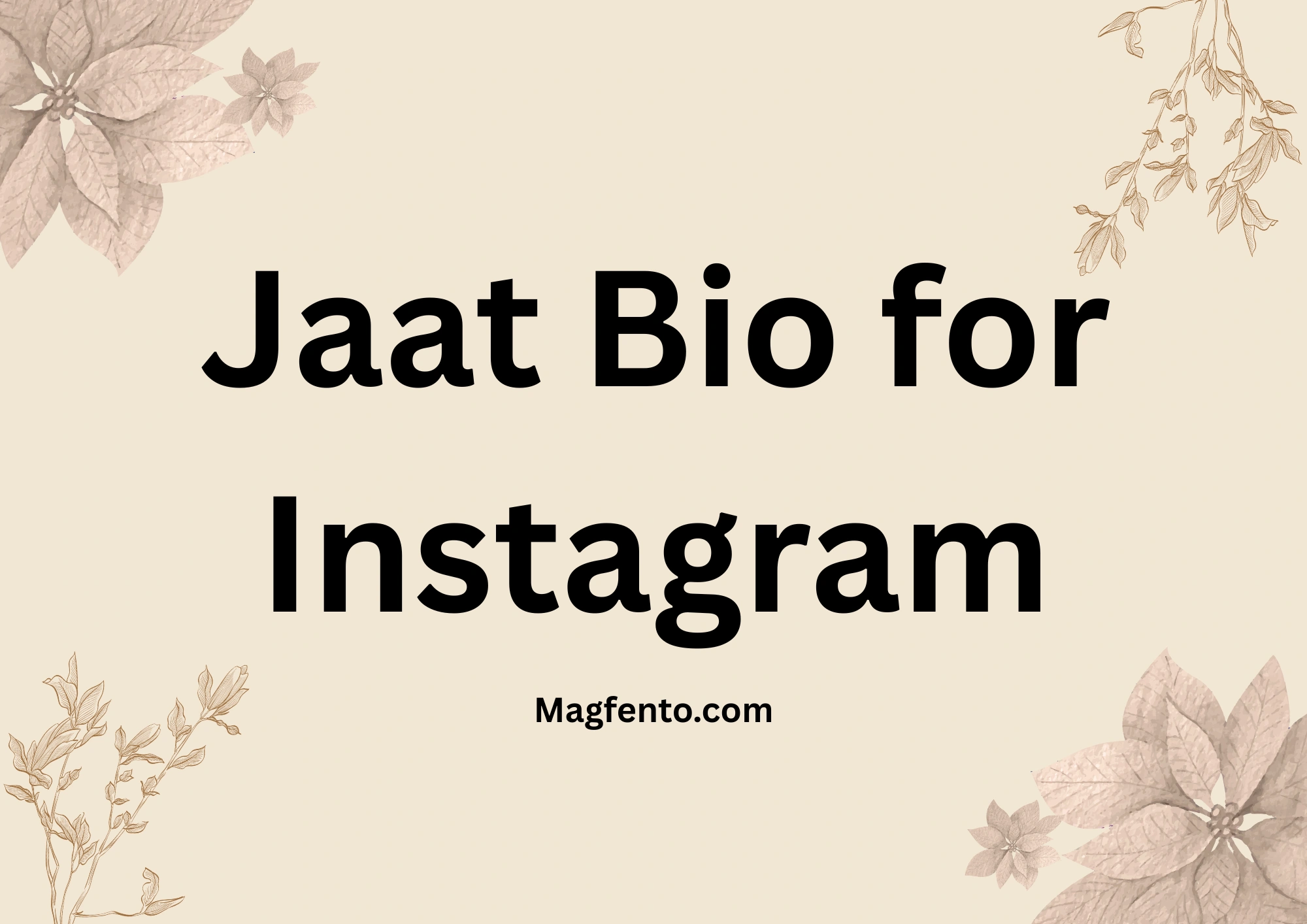 jaat bio for instagram